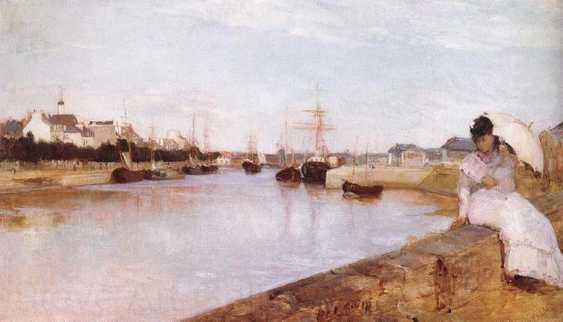 Berthe Morisot The port of Lorient France oil painting art